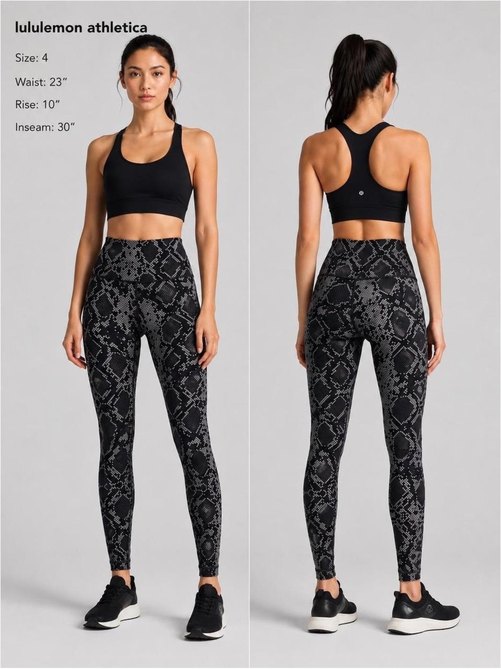 Lululemon Wunder Under High-Rise Snakeskin leggings